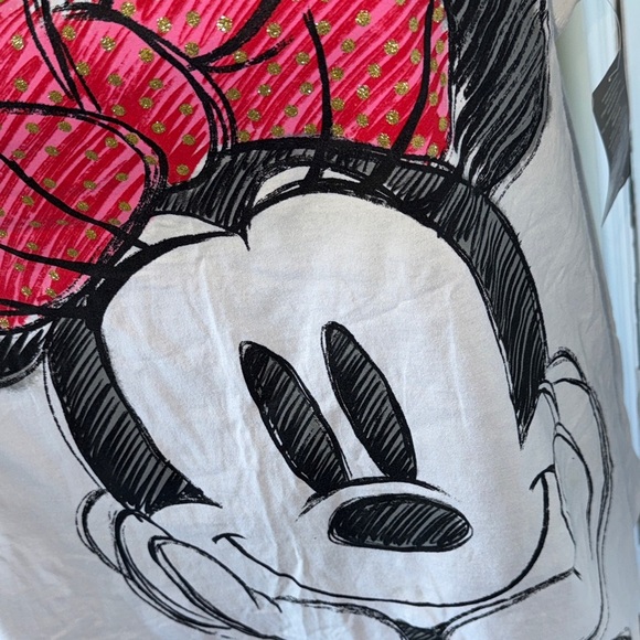 Disney White and Pink Minnie Mouse Muscle Tee - Picture 9 of 14